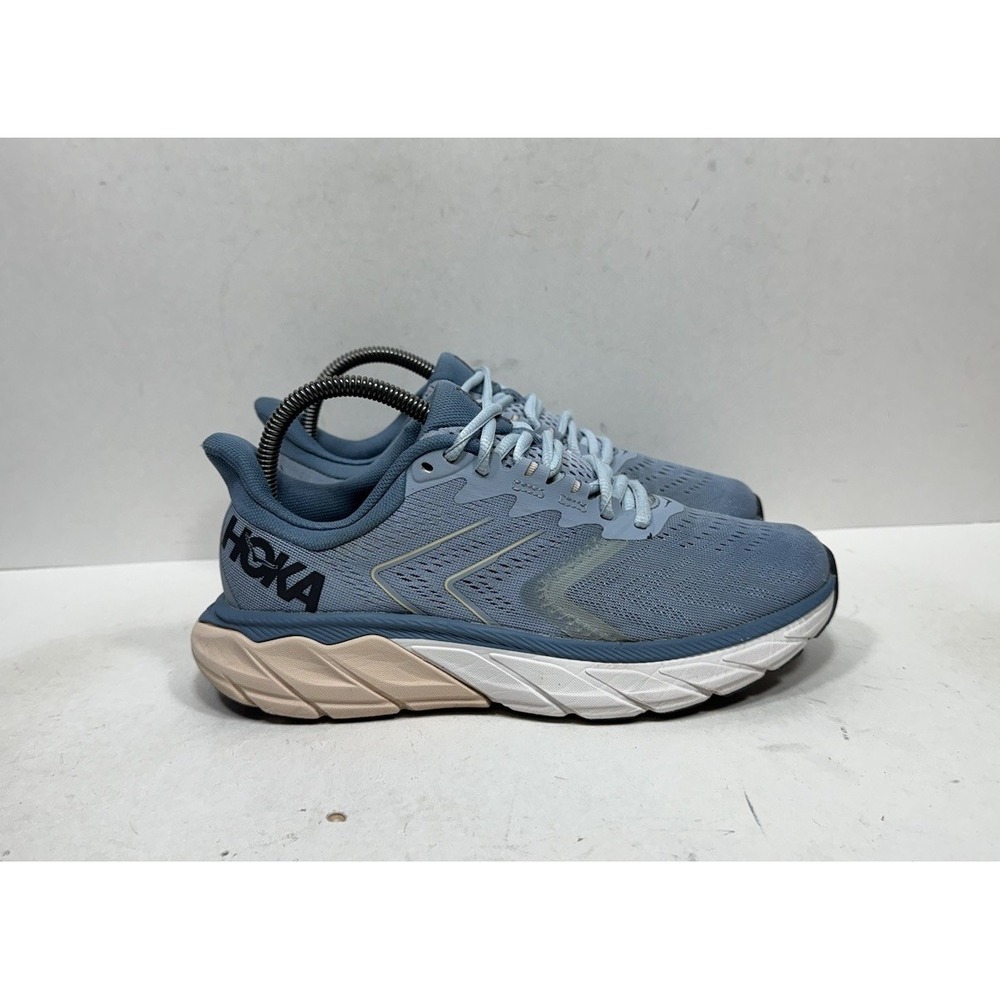 Hoka One One Arahi 5 Womens Size 7.5B Running Shoes Blue 1115012 BFPB